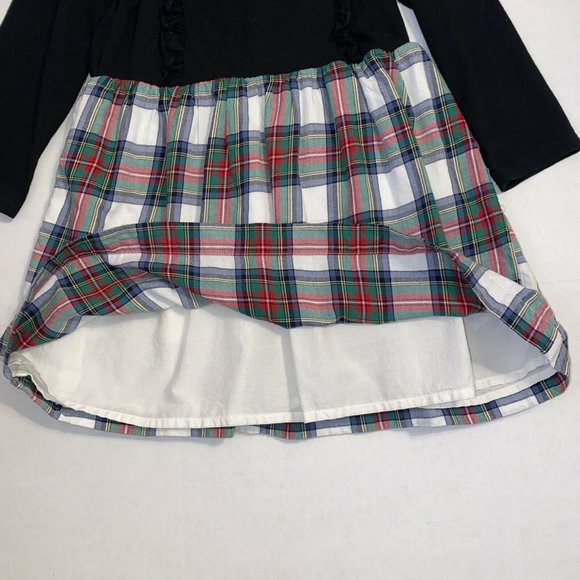 Gap Baby Kids Plaid Christmas Black Girls Dress 5 - Picture 3 of 8
